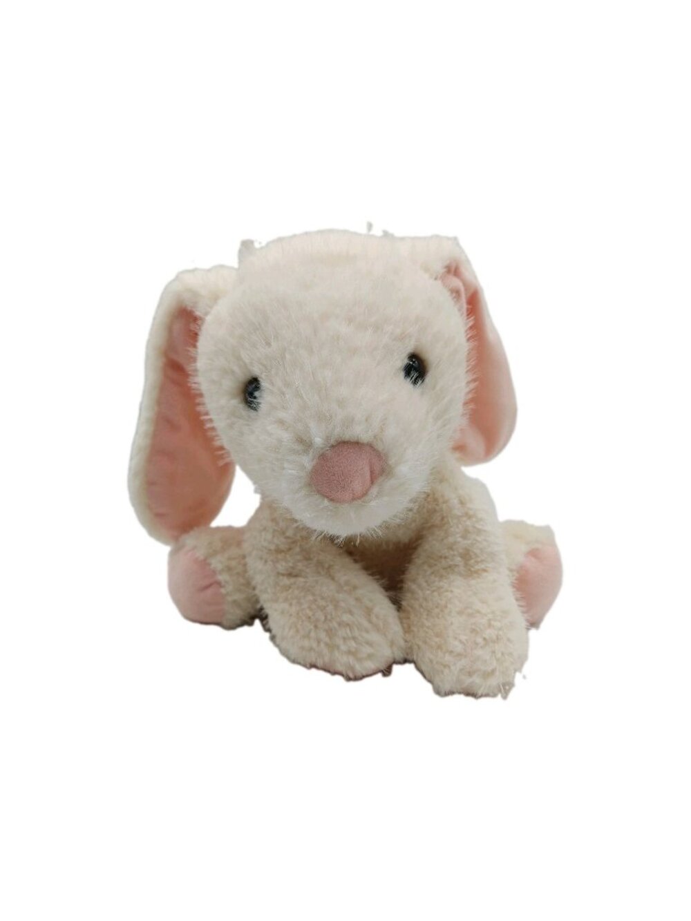 Walmart Bunny Plush Floppy Ear Rabbit White Cream Easter Stuffed 10" Sitting